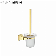  Ortonbath Gold Square Base Zinc Ss Bathroom Hardware Set Adjustable Towel Bar, Toilet Paper Holder, Towel Ring Bathroom Accessories Toilet Brush Holder