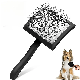  High Quality Manufacturer Wooden Pet Slicker Brush with Soft Massage Grooming Stainless Steel Pins Pet Long Slicker Brush