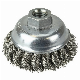  Free Sample Custom Size Crimped Steel Wire Cup Brush Stainless Steel Wire Wheel Brush for Cleaning Grinder