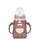 FDA Approved Baby Milk Feeding Bottle Silicone Handle Washable Cute Baby Bottles