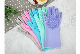  Eco-Friendly Cleaning Brush Silicone Bristles Dishwashing Gloves Household Tool Cleaner Bl16348