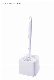  Industrial Plastic Toilet Bowl Brush and Holder for Bathroom Storage and Organization Space Saving Sturdy, Deep Cleaning