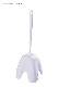  Toilet Brush and Holder Set Toilet Bowl Brush Cleaner with Caddy Bathroom Stiff Bristles Toilet Scrubber Brush