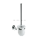  PP Brass Wall Mounted Chrome Plate Steel Handle Toilet Brush with Holder