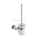  Stainless Steel Handle Wall Mounted Holder PP Toilet Brush for Bathroom