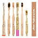  Customized Logo BPA Free Biodegradable Natural Charcoal Bamboo Toothbrush