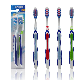  Cross Action Bristle with Tongue Scraper Cleaner Thick Handle Adult Toothbrush
