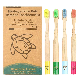Bamboo Carcoal Toothbrush Soft Bristle, Kids Toddler Toothbrush Eco Friendly