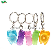  10 Meters 15 Meters Dental Floss for Teeth Cleaning Key Chain Tooth Shape