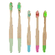  OEM Flat Wave Shape Bamoo Toothbrush