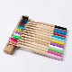  Customize Logo Bamboo Toothbrush Soft Bristles Biodegradable Vegan Eco-Friendly Bamboo Charcoal Adult Toothbrush