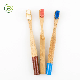  Kids 100% Biodegradable Eco Friendly Ergonomic Round Handle Bamboo Toothbrush Color with Round Handle for Kids