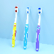  OEM Soft Rubber Handle with Tongue Cleaner Adult Toothbrush