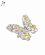  Luxury S925 Sterling Silver Butterfly Ring 18K Real Gold Plated Full Diamond Creative Personality CZ Zircon Bow Rings
