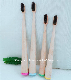  Biodegradable New Active Charcoal Bamboo Toothbrush with Painting
