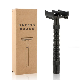 Mens Black Butterfly Razor Double Edge Classic Safety Razor Blades