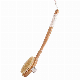 Bamboo Wood Long Handle Bath Shower Back Body Exfoliating Bath Brush