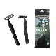 Black Twin Stinless Steel Blade Disposable Razor