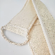  Customized Natural Hemp Material Back Exfoliating Loofah Scrubber Belt with Pravit Label