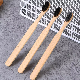 OEM Natural Wooden Wide Brush Large Long Handle Bamboo Toothbrush