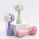  Portable Skin Care Exfoliating Soft Bristles Silicone Double Side Facial Cleansing Brush