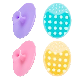  Face Scrubber, Soft Silicone Facial Cleansing Brush Face Exfoliator Blackhead Acne Pore Pad Cradle Cap Face Wash Brush for Deep Cleaning Skin Care