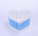  Disposable Round Head Pointed Head Cotton Swab Plastic Cotton Buds in Heart-Shaped PP Box