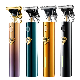  Gradient Color T Shape Electric Hair Clipper Steel Ceramic Blade Electric Hair Cutter Carved USB Rechargeable Haircut Machine Barbers Hair Shaver