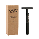  D674 Zinc Alloy Material Double Edge Classic Three Pieces Design Metal Razor Zero Waste Wet Shaver Safety Razor