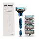  Men 5 Blade Razor Cartridge Replaceable System Shaving Razor Blades