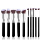  Makeup Tools Kit Premium Synthetic Foundation Brush Blending Face Powder Blush Concealers Eye Shadows 10 PCS Make up Brushes Set
