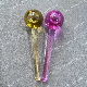  Light Yellow Pink Glass Massage Korea Rolling Energy Crystal Ball for Dark Circles Elimination Face Slimming Massage