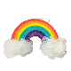Rainbow Shaped Cartoon Cute Fancy Soft Body Bath Shower SPA Cleaning Sponge