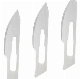  Surgically Blades Scalpel Blade with Handle Carbon Steel Sterile Reusable Surgical Safety Medical Blades