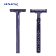 Twin Blade with Lubricant Plastics Handle Disposable Razor