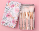  4PCS Cheap Travel Synthetic Hair Pink Makeup Brushes Cosmetic Tools Brus Set Make up Beauty