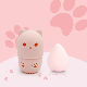 Portable Travel Capsule Makeup Puff Holder Silicone Sponge Case Holder Powder Puff manufacturer