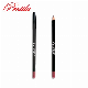  Wooden Cosmetic Pencil for Eyeliner with Black Plastic Cap