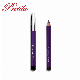  Wooden Cosmetic Pencil for Eyeliner with Silver Metal Cap