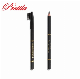  Wooden Eyeliner for Makeup with Plastic Brush Cap