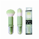  Brush Set Travel Bag Silicone Cleaning Mat Eyebrow Holder Acrylic Woman Floral Toothbrush 7PCS Goat Case Eyeshadow Pink Makeup Brush