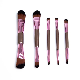  New Arrival 5PCS Double Ended Makeup Brushes Rose Golden Cosmetics Brushes Eyebrow Powder Lips Shadows Make up Tools Brush