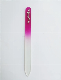  Tempered Glass Nail Files with Crystal and Diamond Flower Decoration NF7067