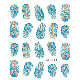  Manufactory Fashion Colorful Feather Nail Art Water Transfer Sticker