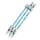 Rhinestone Nail Art Brushes Silicone Head with Acrylic Handle