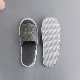 Chinese Supplier Hotel Disposable Amenity Black Cotton Waffle Slipper Open Toe Comfortable Hotel Slipper