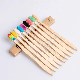  Eco Friendly Biodegradable Organic Bristle Bamboo Tooth Brush Soft Hotel Travel Handle Toothbrush with Customized Packing for Adult/Child/Kid, Kid Toothbrush