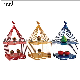  Banquet Wedding Catering Service Table Top Colorful Afternoon Tea Cake Stand Luxury Stainless Steel Bird Cage Dessert Stand with Low MOQ