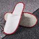  Disposable Hotel Slipper with Red Strip for Toilet Room