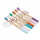  Cylindrical Handle Custom Handle Color and Brush Color Soft Bristles Brush Bamboo Toothbrush